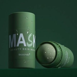 Green Tea Mud Mask For Face Blackheads Acne Remover Oil Control Gentle Cleansing